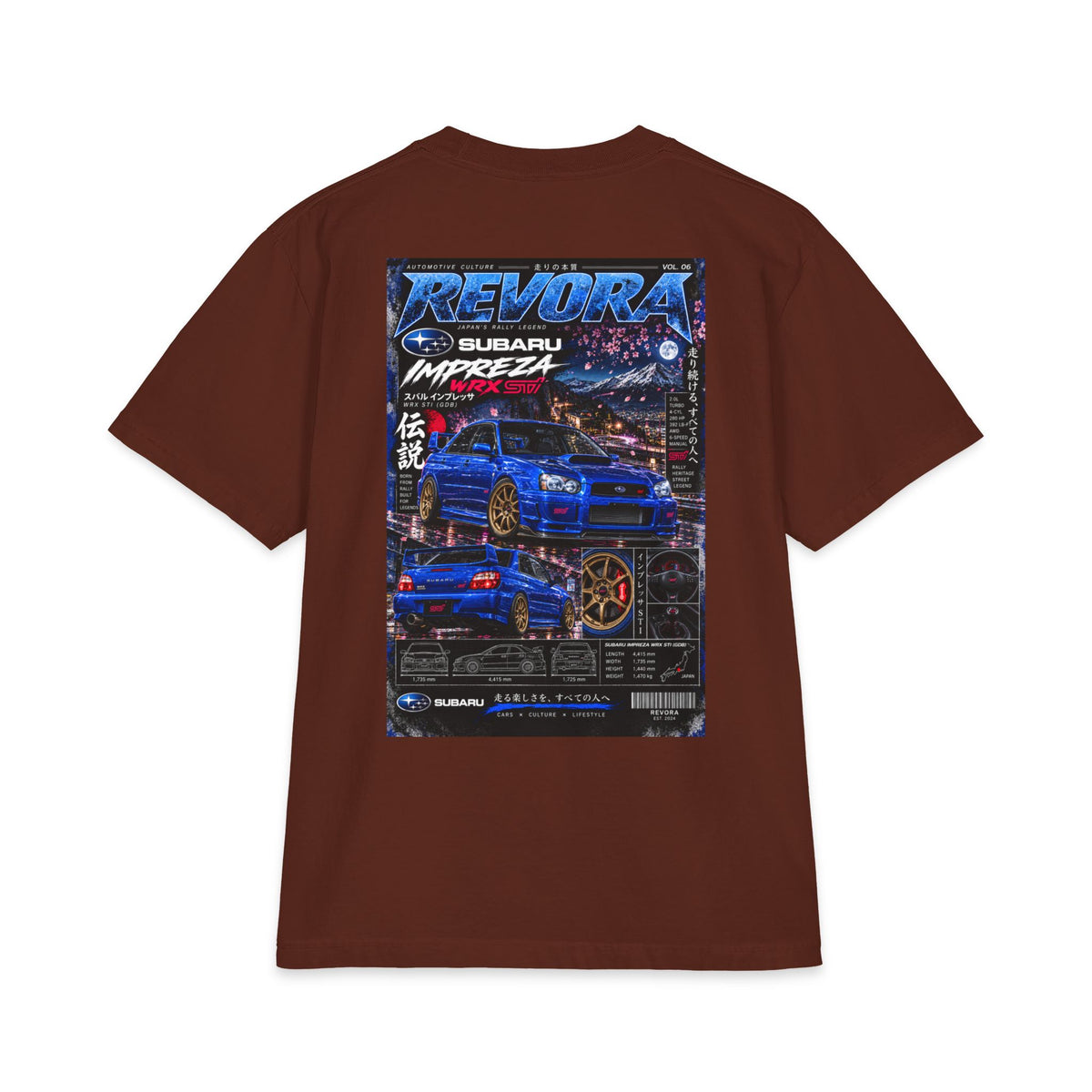 Subaru Impreza STI Magazine Tee