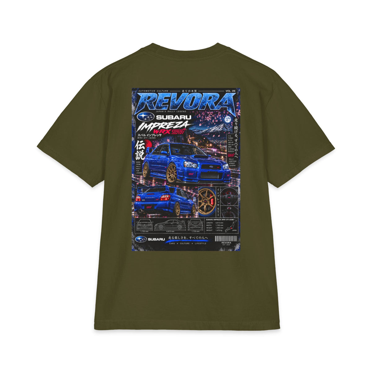 Subaru Impreza STI Magazine Tee
