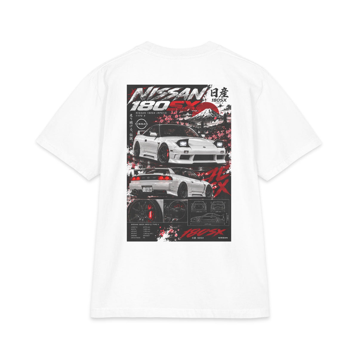 Nissan 180SX Magazine Tee