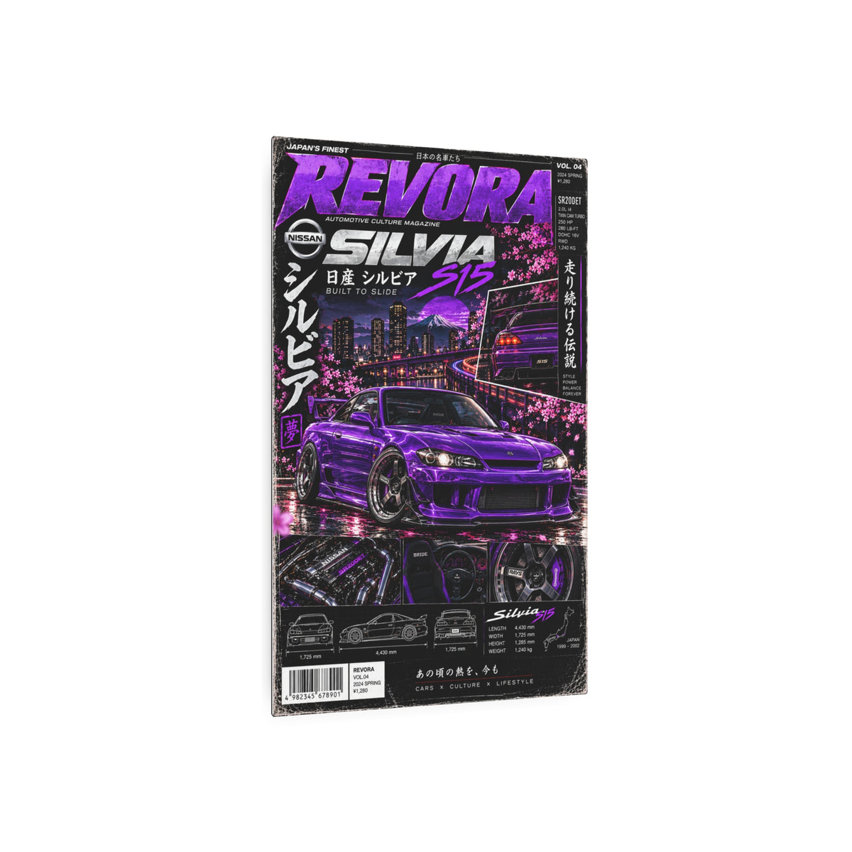 Nissan Silvia Metal Sign