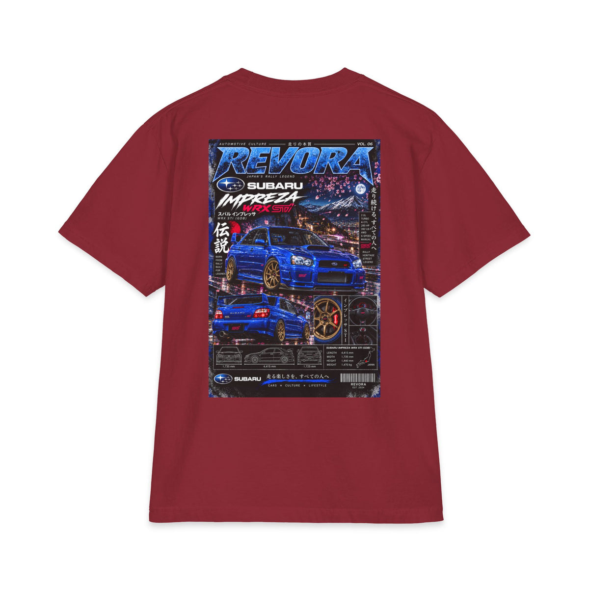 Subaru Impreza STI Magazine Tee