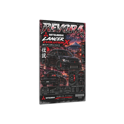 Mitsubishi Lancer Evo X Metal Sign