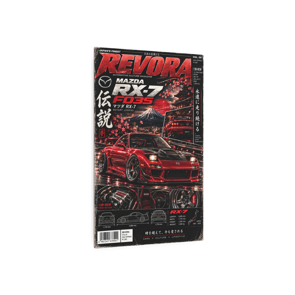 Mazda RX-7 Metal Sign